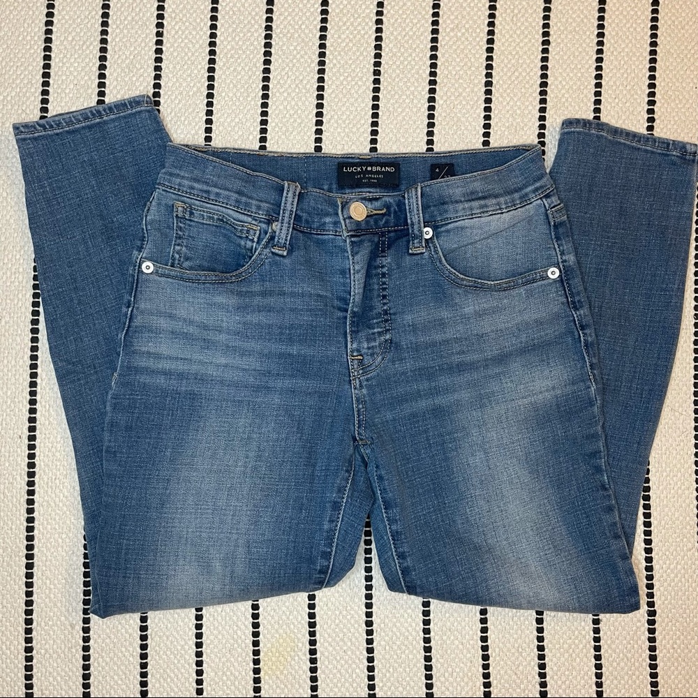 Lucky Brand ‘Ava’ Mid Rise Crop Skinny Jeans
